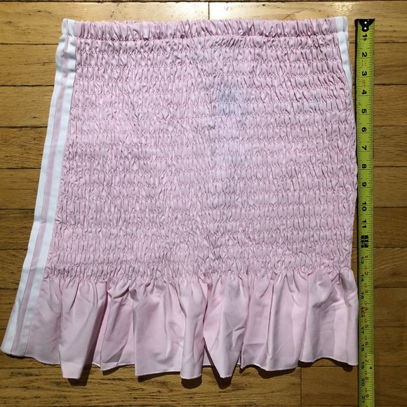 Brand New Adidas Smocked Pink Mini Skirt - Picture 10 of 16